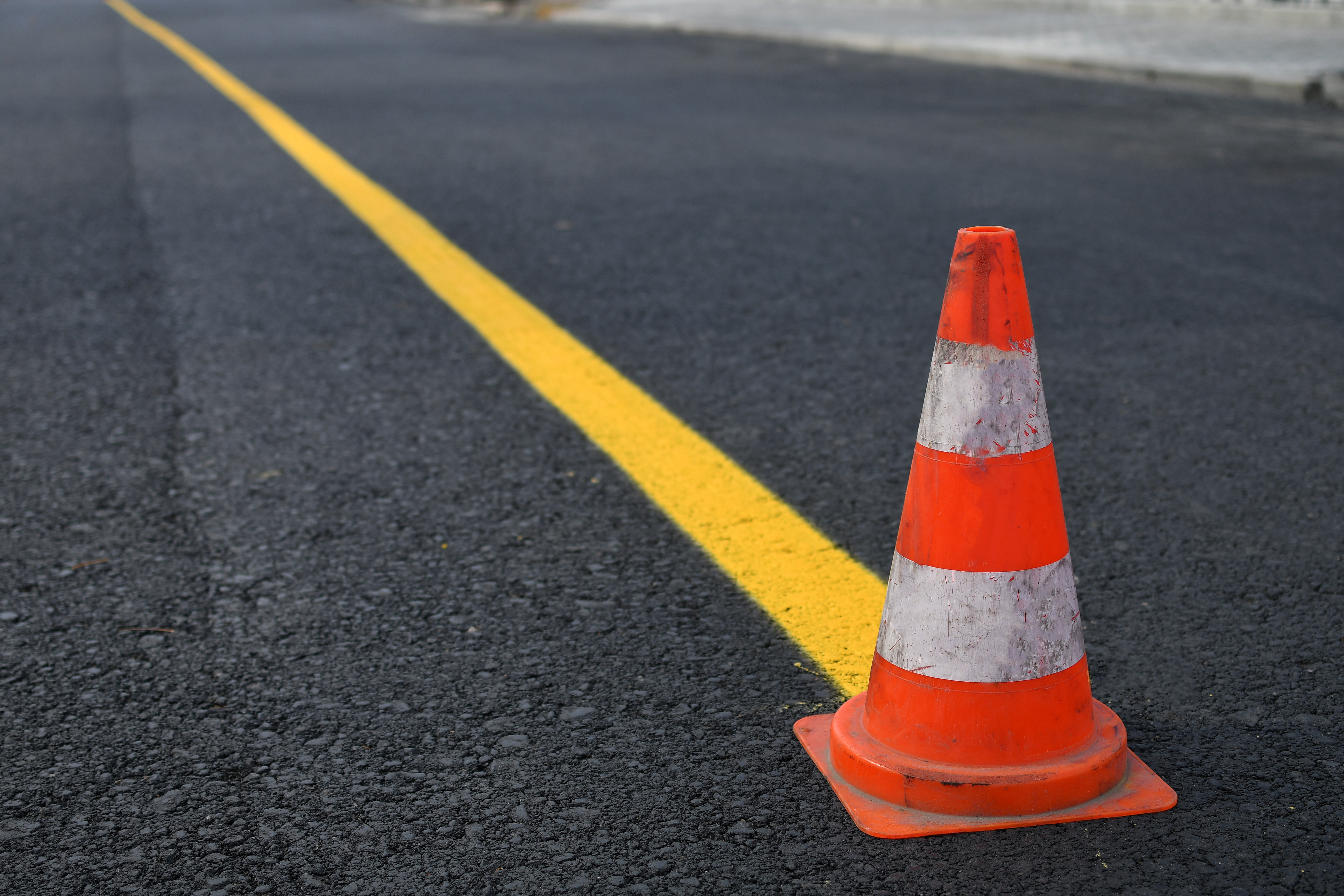 pylon on road
