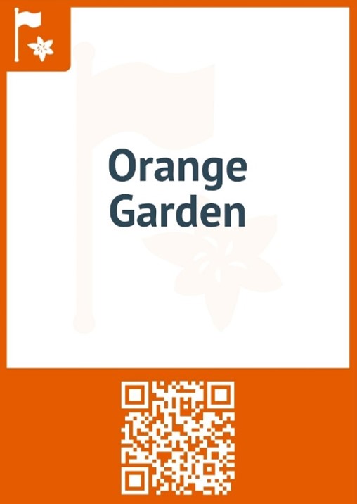 Orange garden QR code
