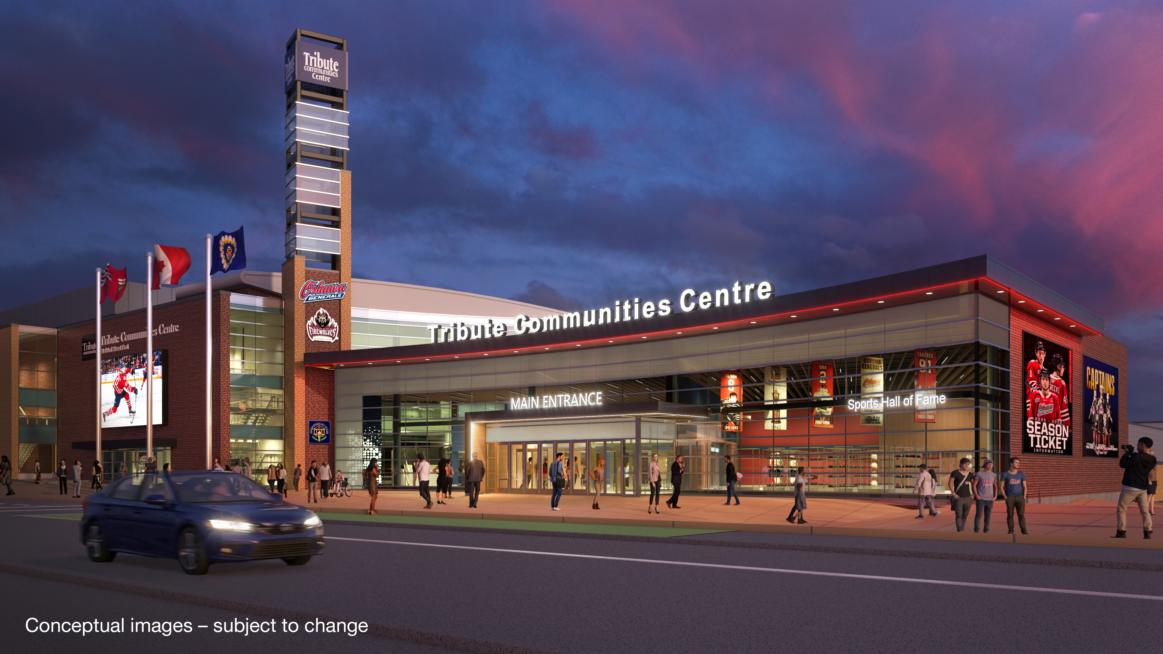 Tribute Communities Centre conceptual rendering