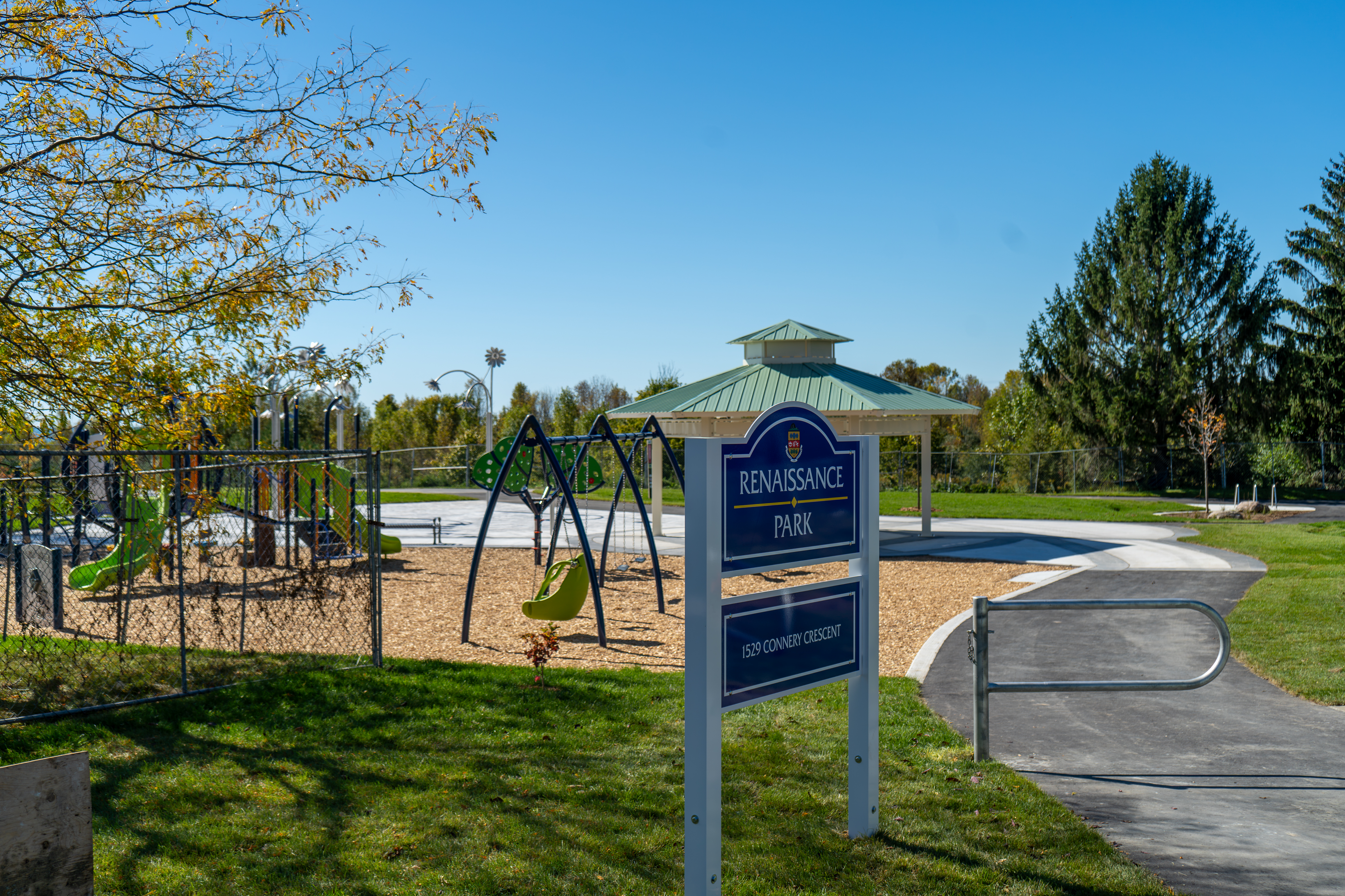 New playground equipment