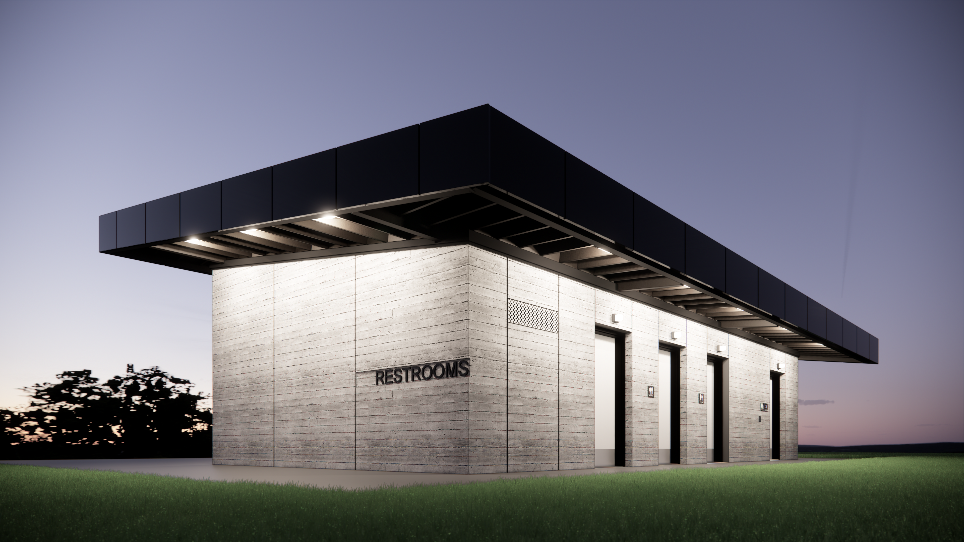 Ed Broadbent Park washroom rendering