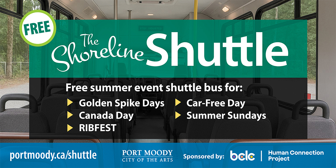 Shorline Shuttle - free shuttle bus for golden spike days, canada day, rib fest, car free day, summer sundays