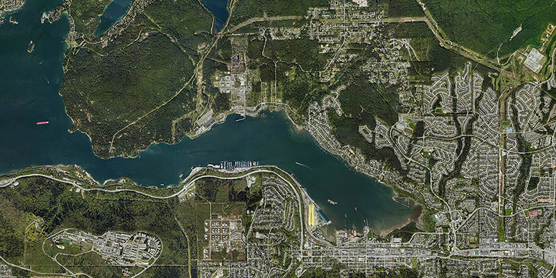 Bird's eye view of Port Moody