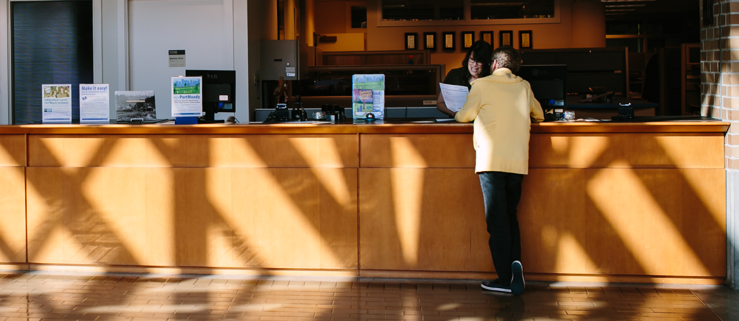 Person at counter