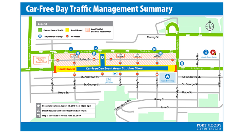 Traffic alert: St. Johns Street closed on August 18, 2019