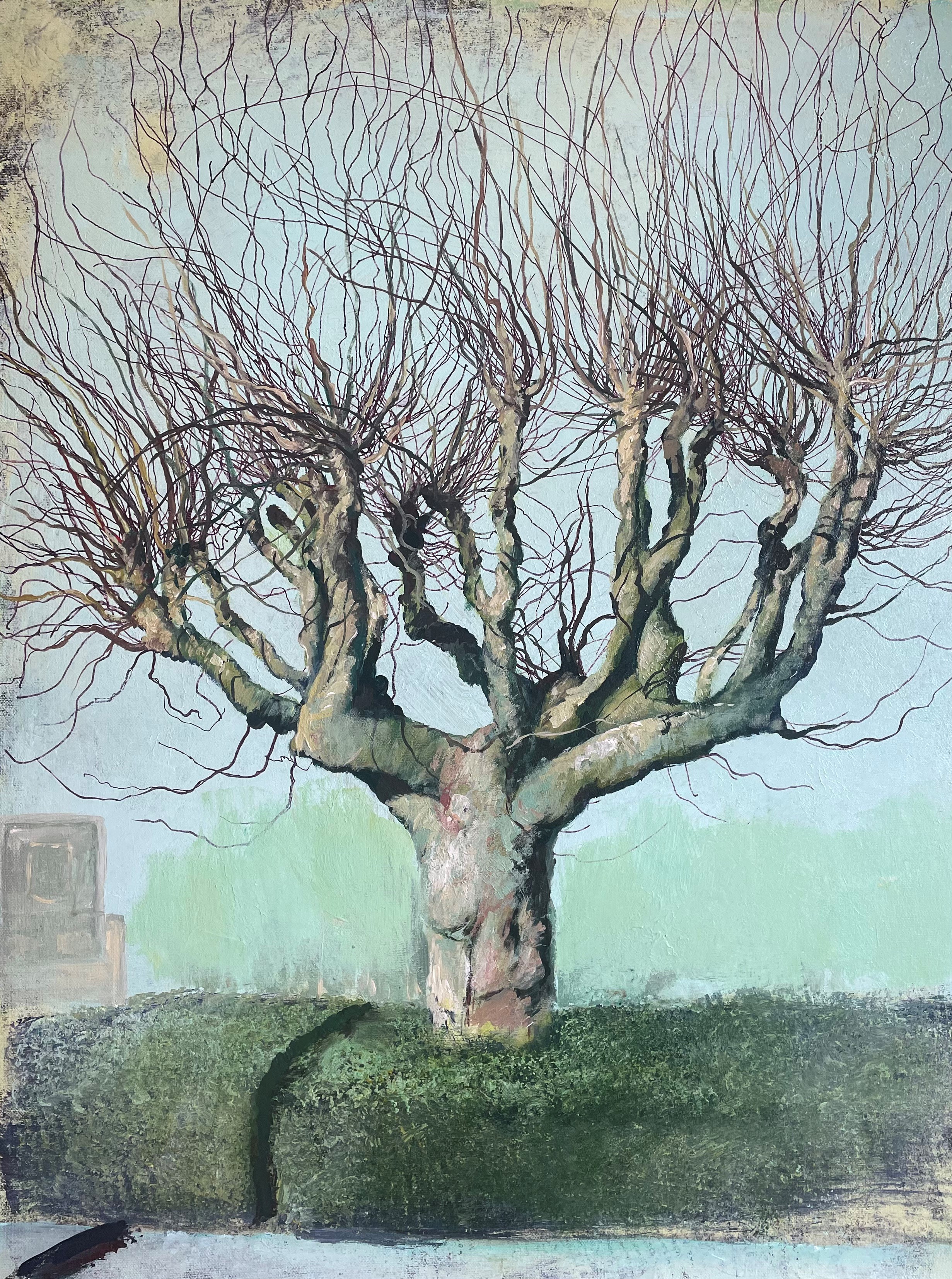 painting of a tree with branches but no leaves
