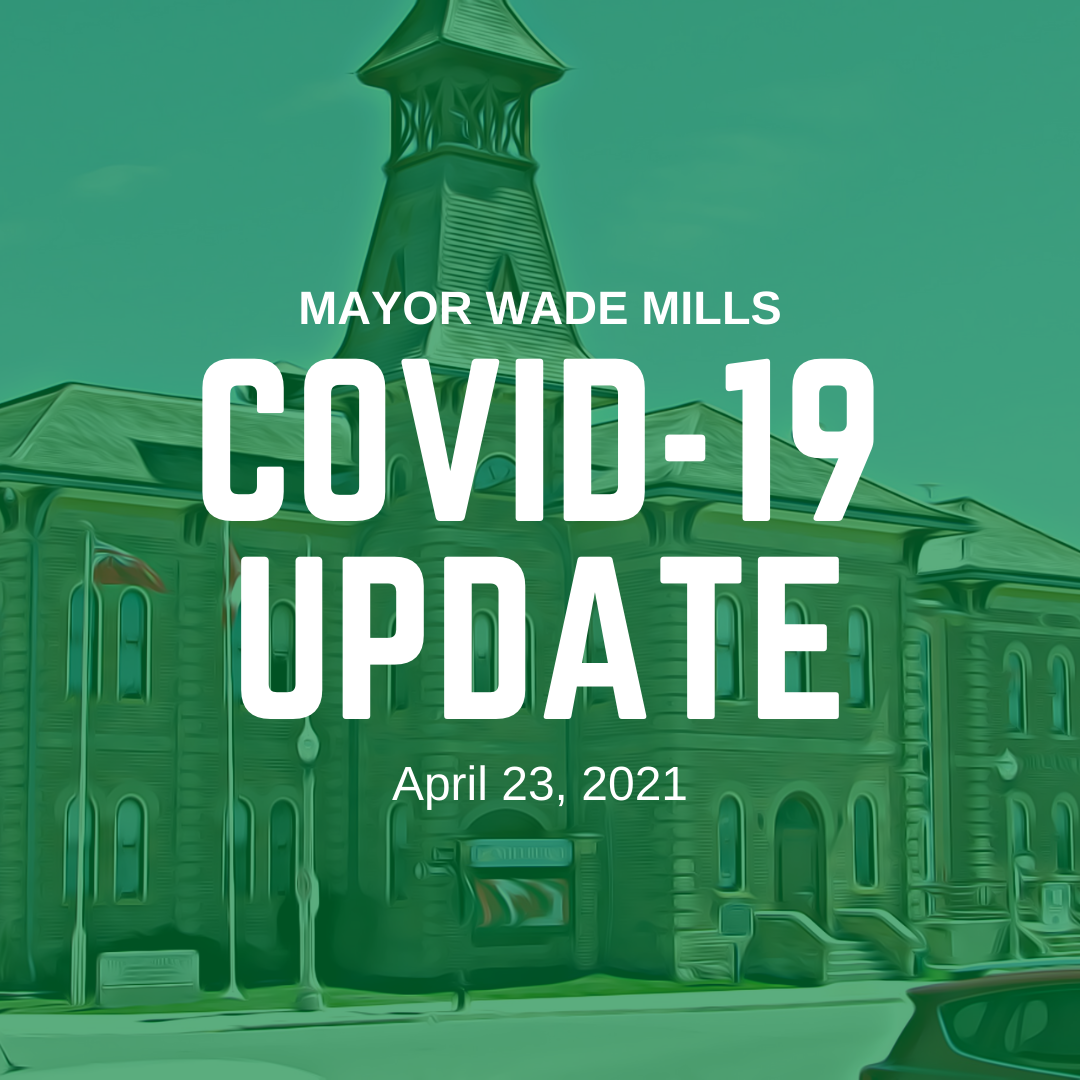 Mayor Covid 19 update April 23, 2021