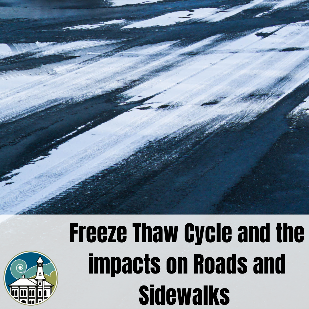 Road with snow and ice
