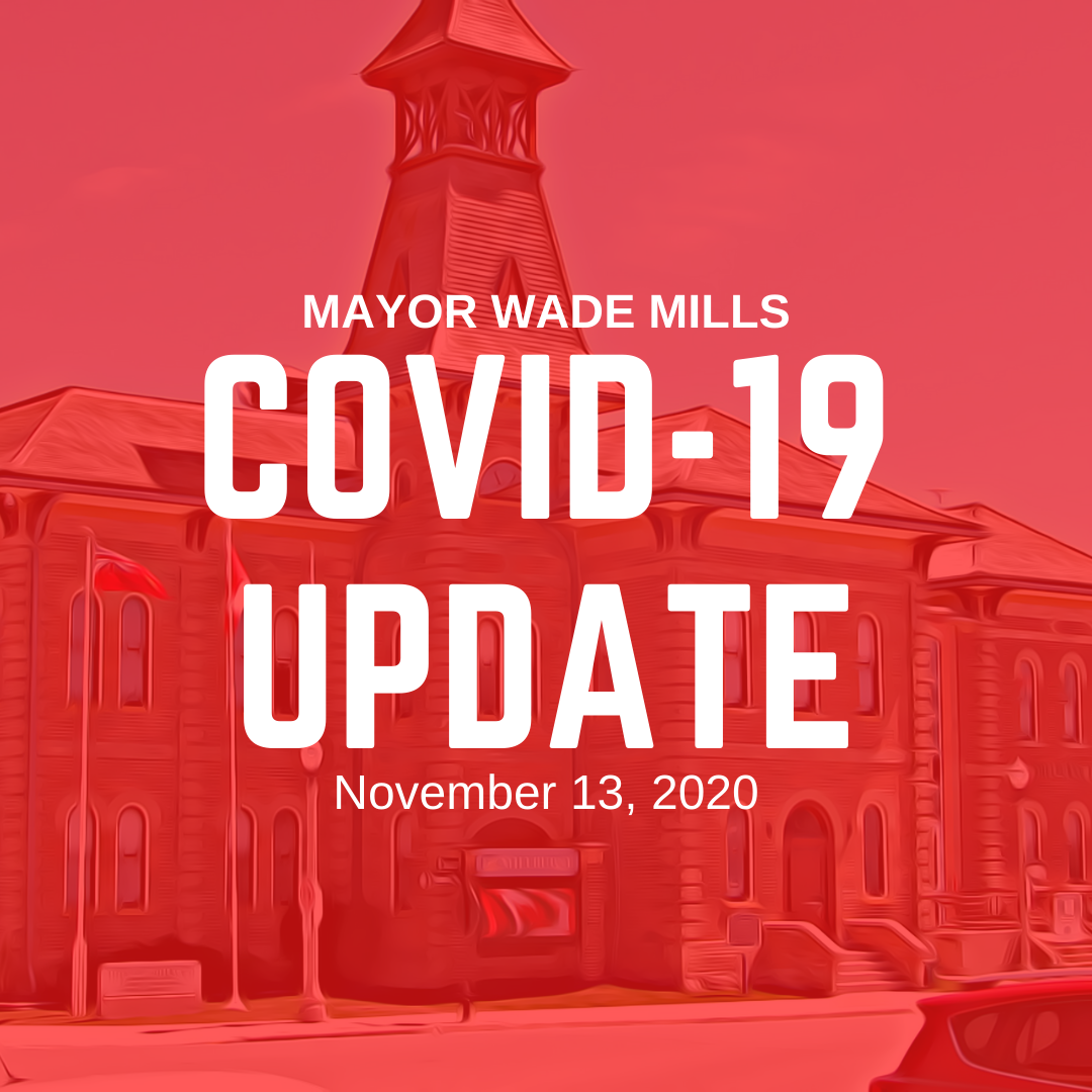 Mayor Wade Mills Covid 19 Update November 13, 2020