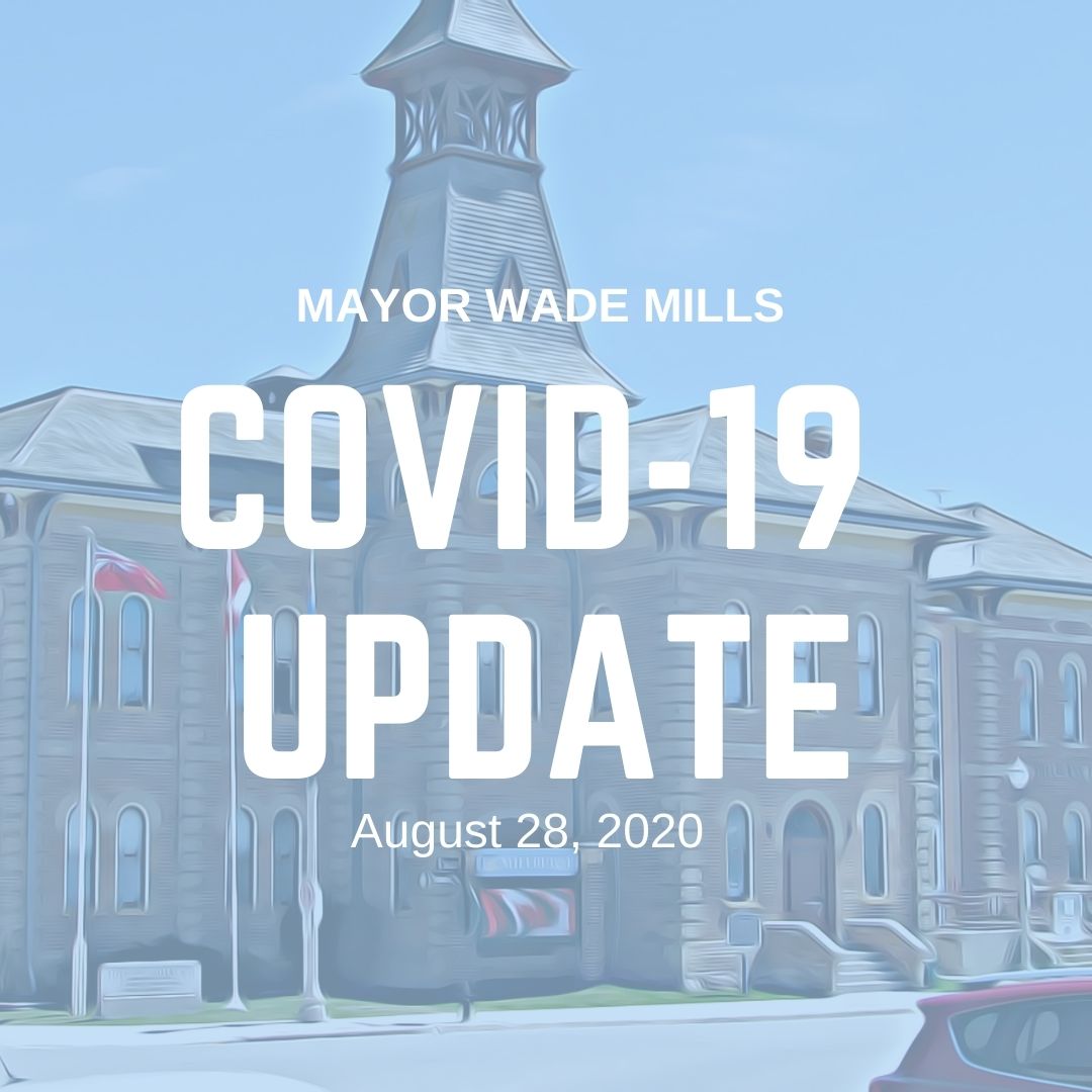 Mayor Covid 19 update August 28, 2020