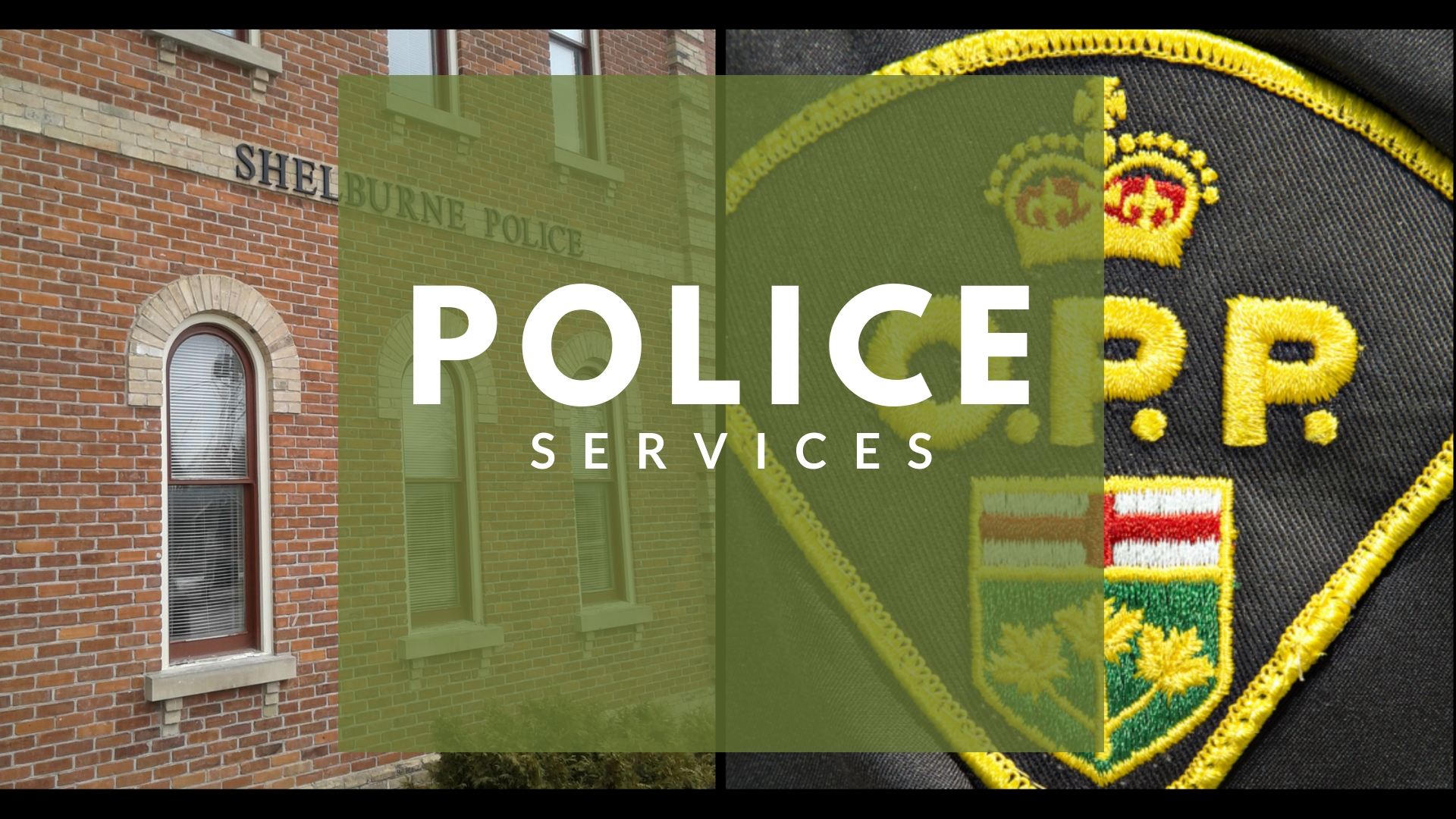 OPP and Shelburne police logo side by side