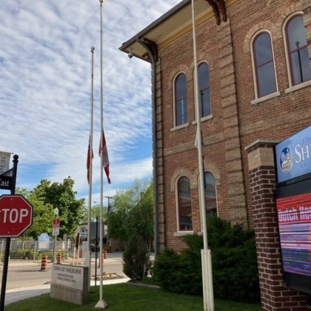 Flags lowered in recognition of 215 Indigenous children whose bodies were found buried beneath a former residential school in B.C.