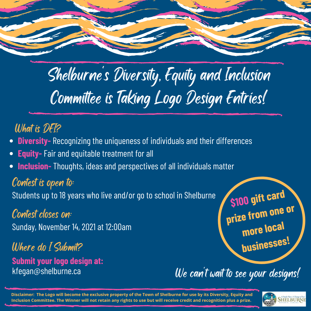 Shelburne's Diversity, Equity, and Inclusion Committee Logo Design Contest