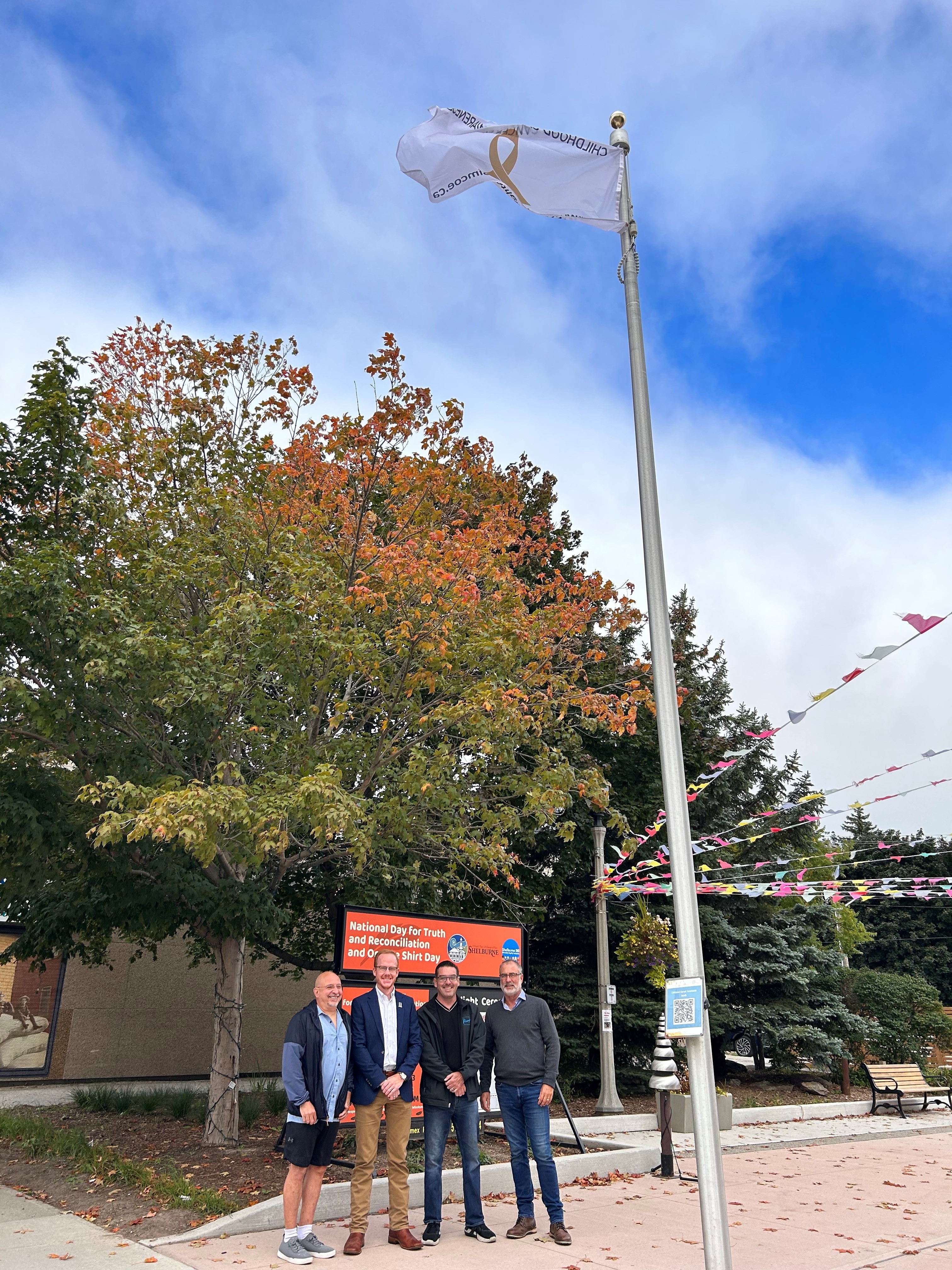 ChildHood cancer Awareness Flag raising