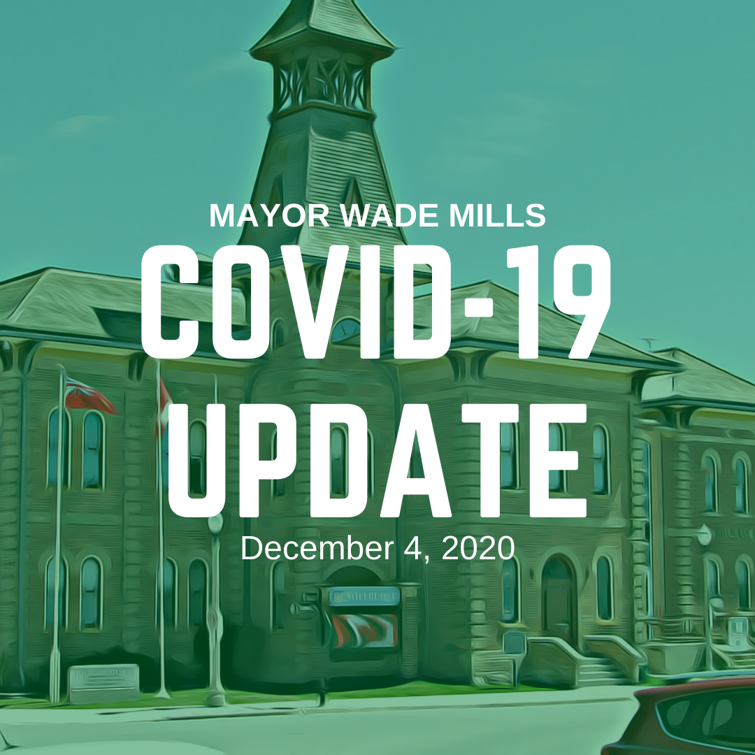 Mayor Wade Mills Covid 19 update Dec 4, 2020
