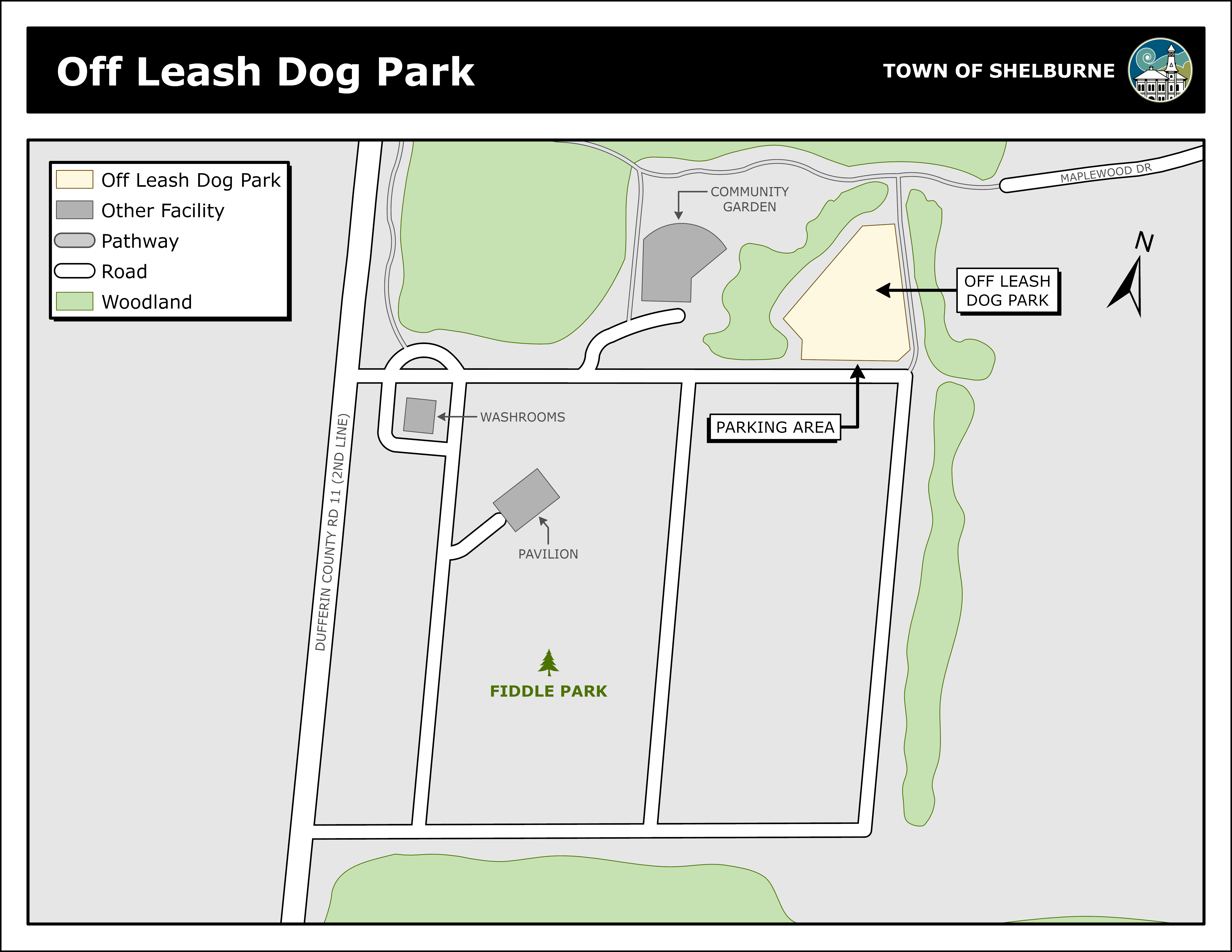 Off Leash Dog Park Map