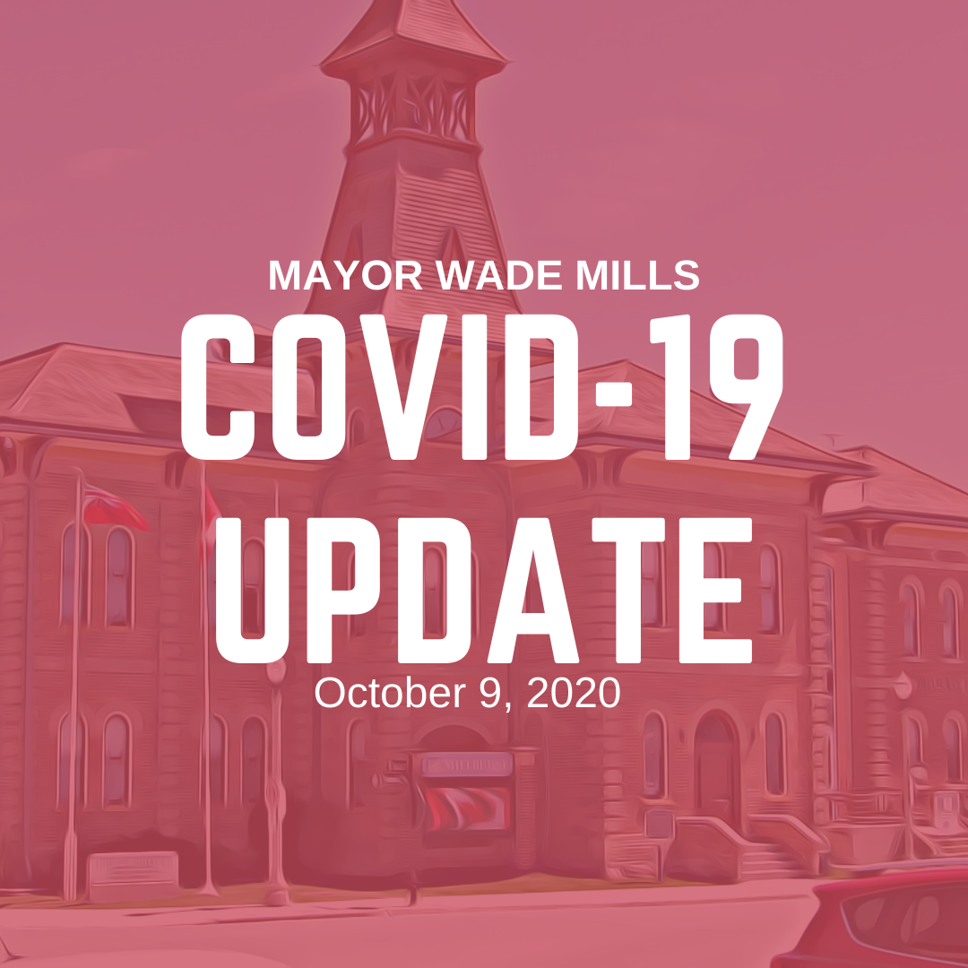 Mayor Covid 19 update October 9, 2020