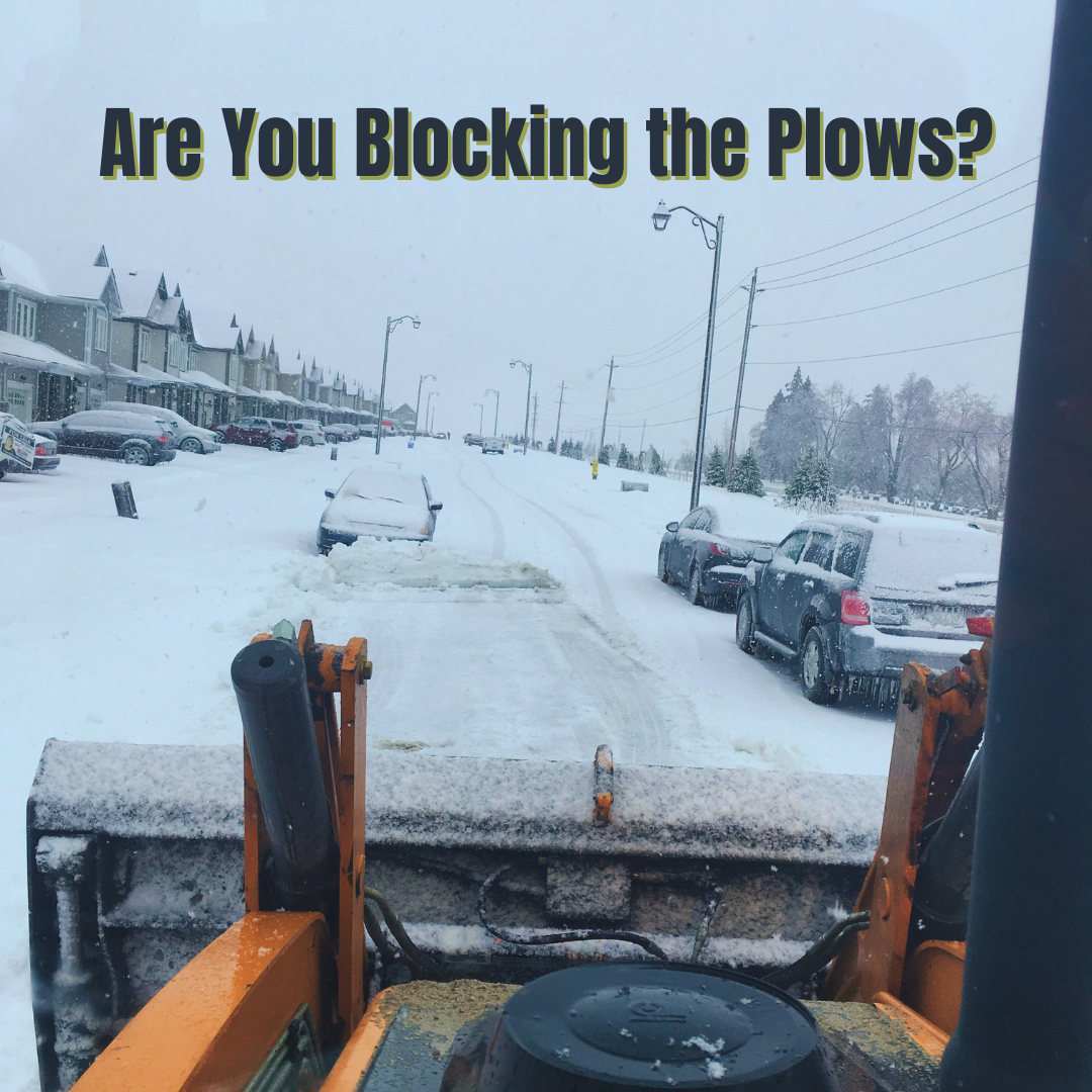 Are you blocking the plow?