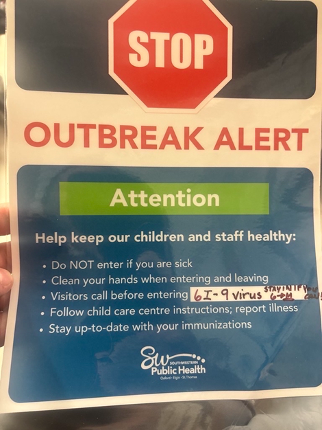 Image of a fraudulent poster that is circulating
