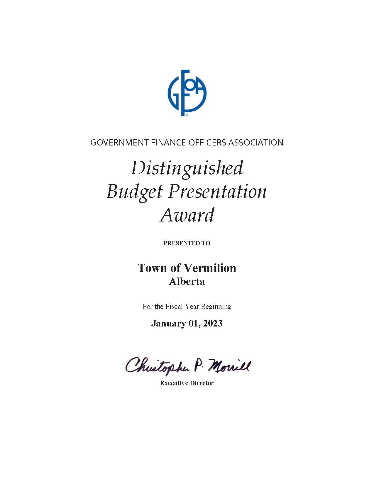 Budget Award
